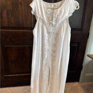 Spell white sheer dress